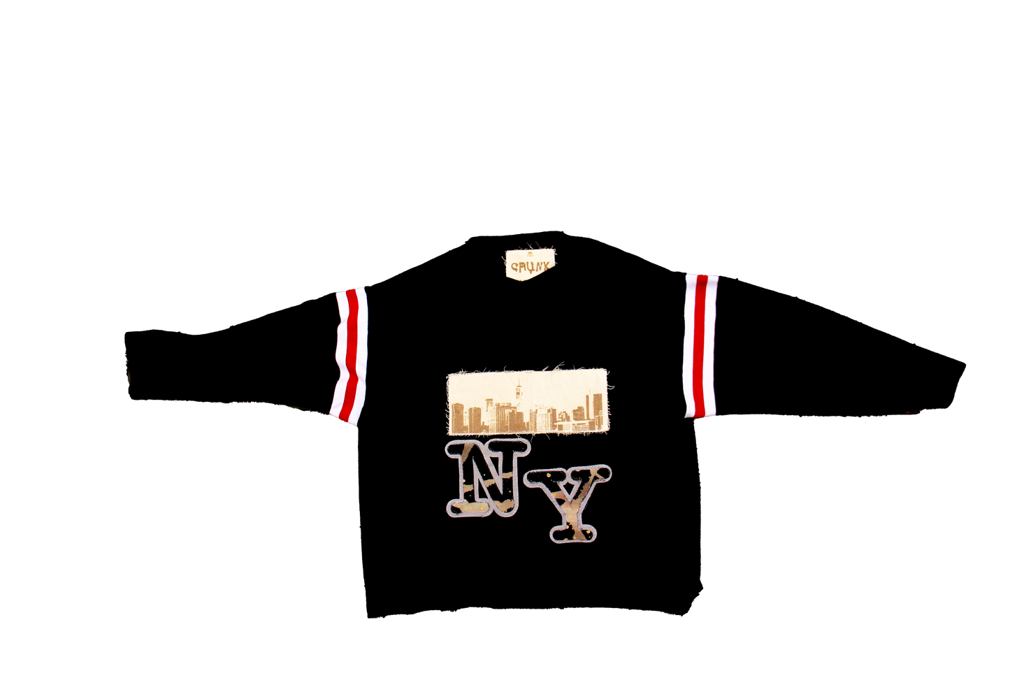 Skyline Red-stripe Crewneck